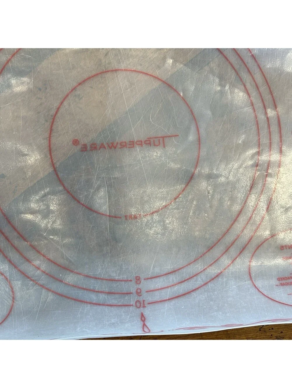 Vintage Tupperware Pastry Mat 1965 Rolling Mat Baking Guide Conversions